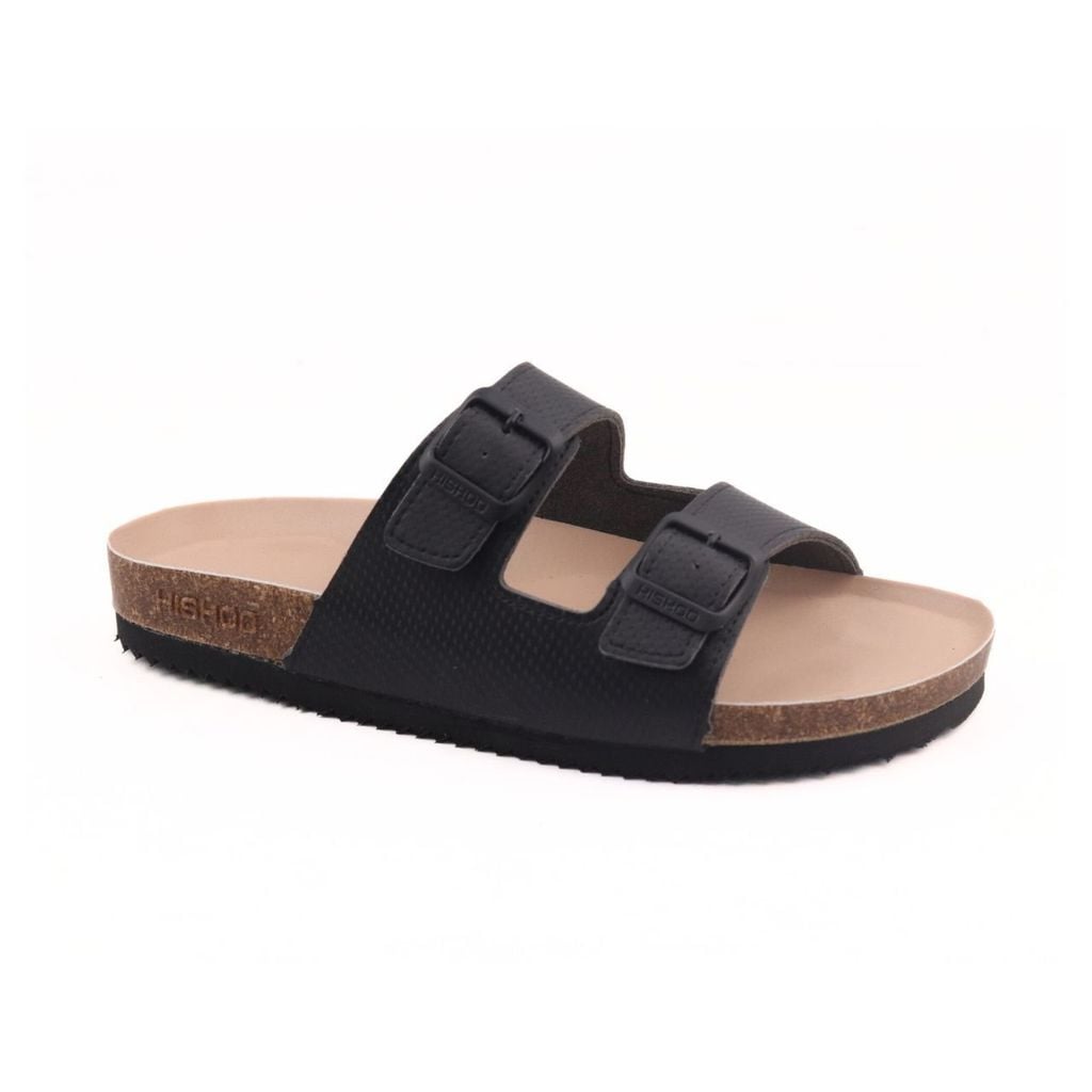 Dép đế trấu birken 2 khoá Crosshatch Premium HISHOO B093
