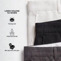Quần short nữ Linen Solene HISHOO Thoáng mát giữ form mặc đi chơi đi làm Q1G001