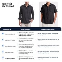 Áo Sơ Mi Nam Relax Form Rộng, Cổ Thường, Lai Ngang Linen Solene Vải Mềm Mát HISHOO A1T003