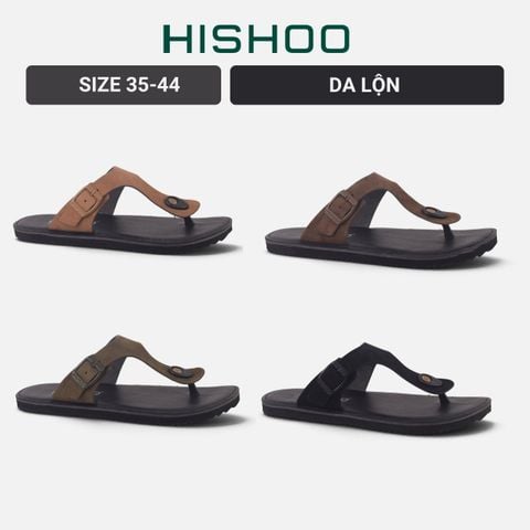 Dép lê bệt Daily Trek sandal (sandal đi bộ đường dài) Nam xỏ ngón da lộn premium Felix HISHOO L116