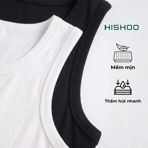 Áo Thun Ba Lỗ Nam Relax Form Rộng Vải Mềm Mát HISHOO A5T001