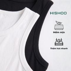 Áo Thun Ba Lỗ Nam Relax Form Rộng Vải Mềm Mát HISHOO A5T001