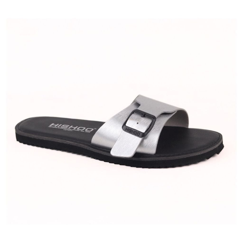 Dép lê bệt Daily Trek sandal (sandal đi bộ đường dài) Nam 1 khóa Bạc lót da premium Felix HISHOO P113