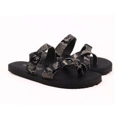 Dép lê bệt Daily Trek sandal (sandal đi bộ đường dài) Nam da rắn xỏ ngón lót da premium Felix HISHOO P098