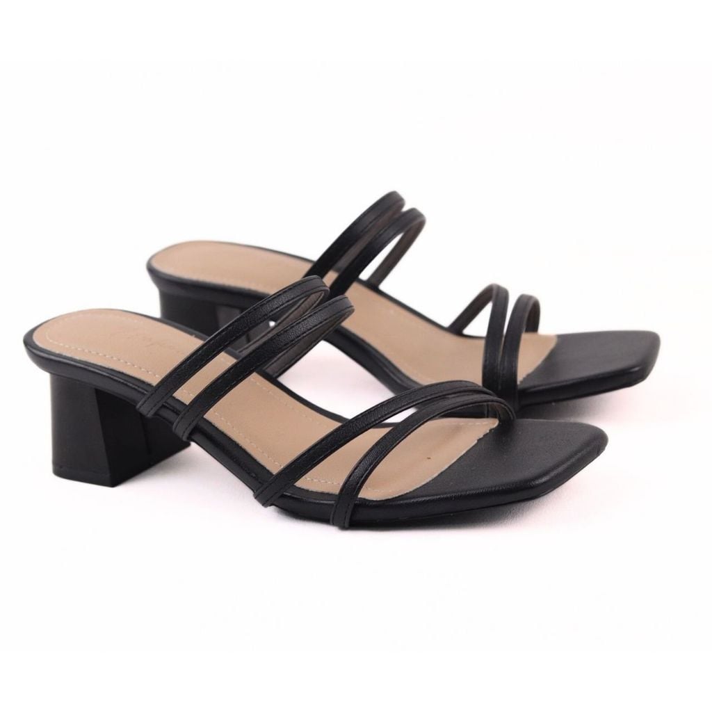 Giày Cao Gót 5cm Quai Ngang Dây Mảnh Hishoo S056