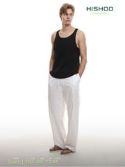 Áo Thun Ba Lỗ Đen Nam Relax Form Rộng Vải Mềm Mát HISHOO A5T001