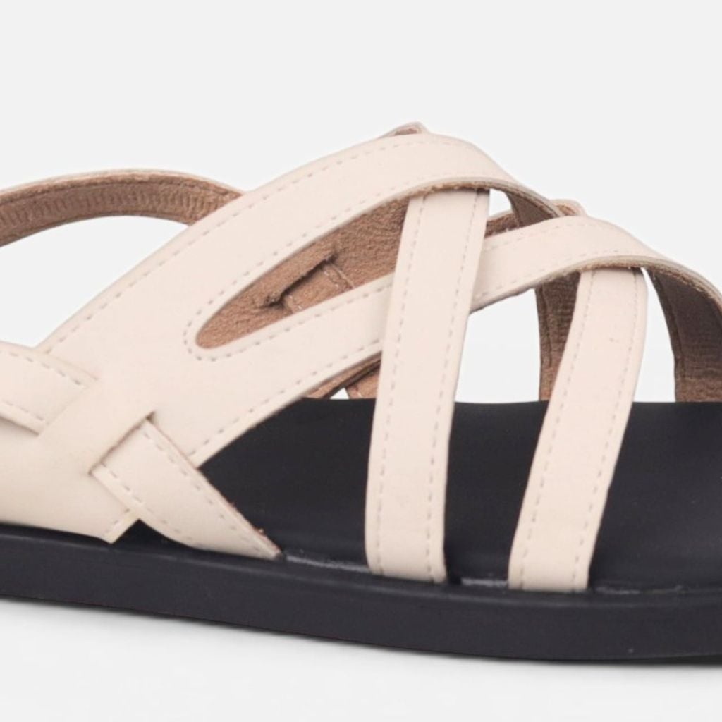 Dép Sandal lê bệt Nam quai ngang xỏ ngón lót da premium Manto 6 HISHOO W010