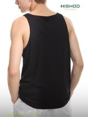 Áo Thun Ba Lỗ Đen Nam Relax Form Rộng Vải Mềm Mát HISHOO A5T001