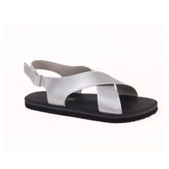 Dép Sandal Daily Trek Sandal (Sandal đi bộ đường dài) Nam quai chéo Bạc lót da premium Felix HISHOO P002