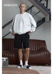 Dép quai ngang Nubuck Xanh navy HISHOO U111