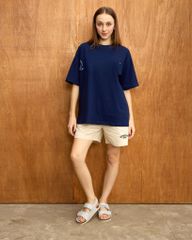 Dép đế trấu sandal birken quai ngang xé dán vải dạ Premium HISHOO B110