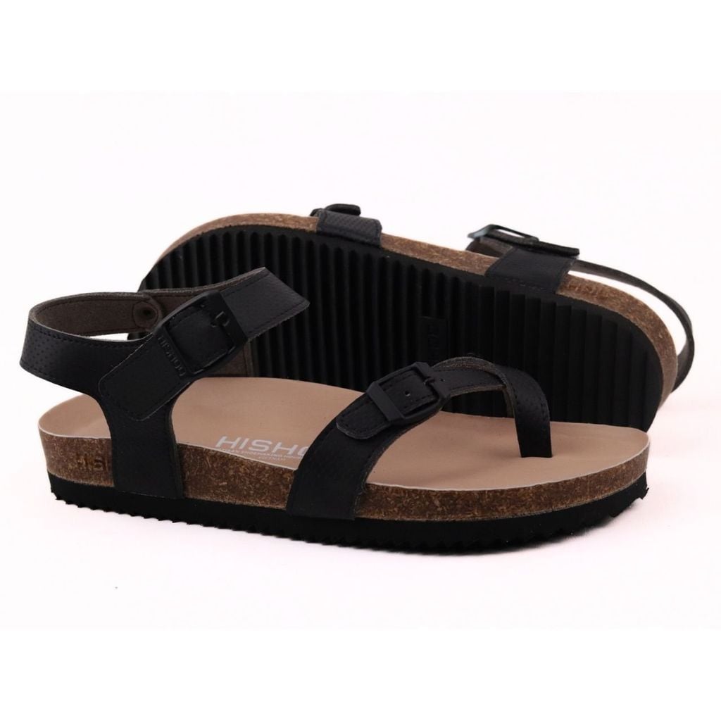 Dép đế trấu sandal birken xỏ ngón Crosshatch Premium HISHOO B118