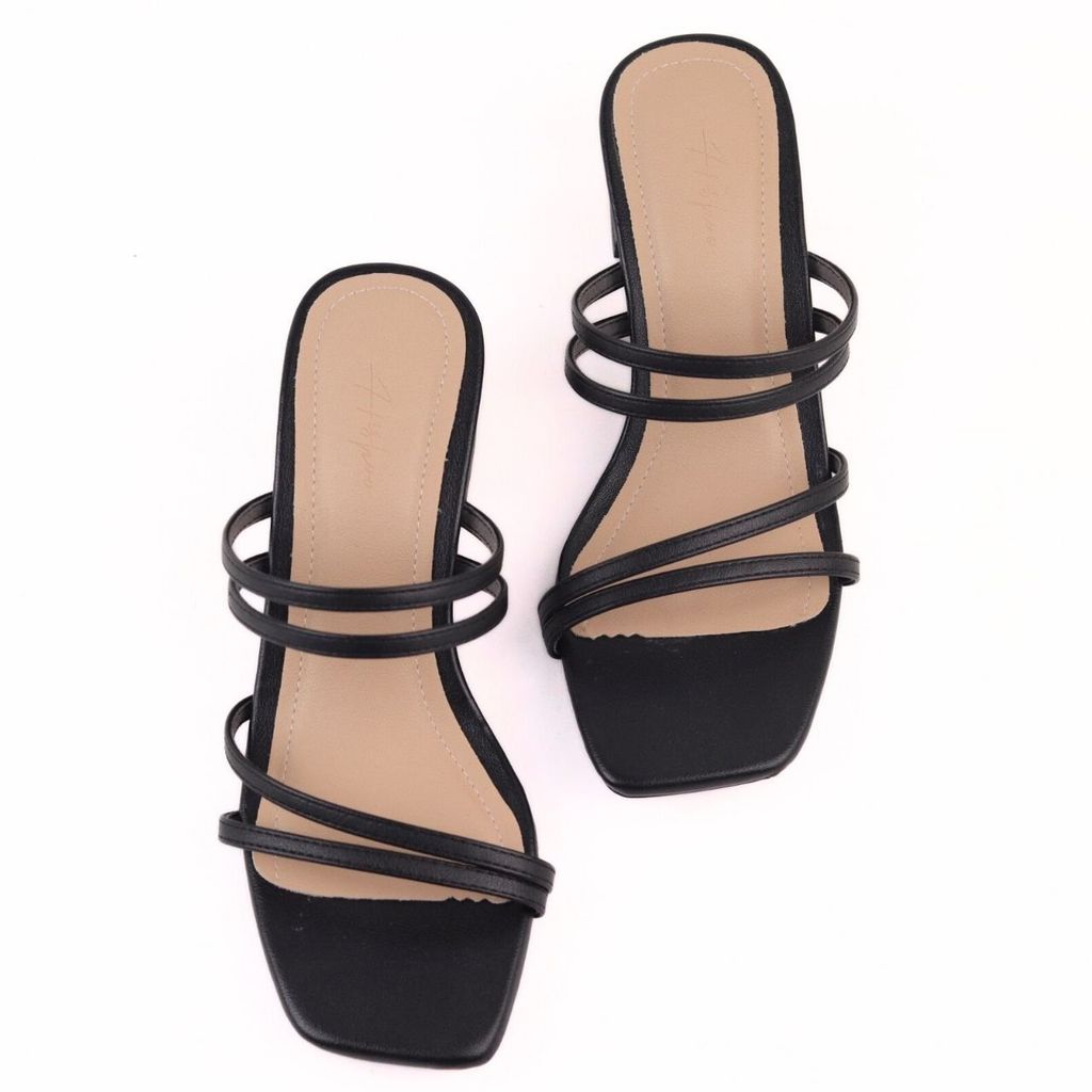 Giày Cao Gót 5cm Quai Ngang Dây Mảnh Hishoo S056