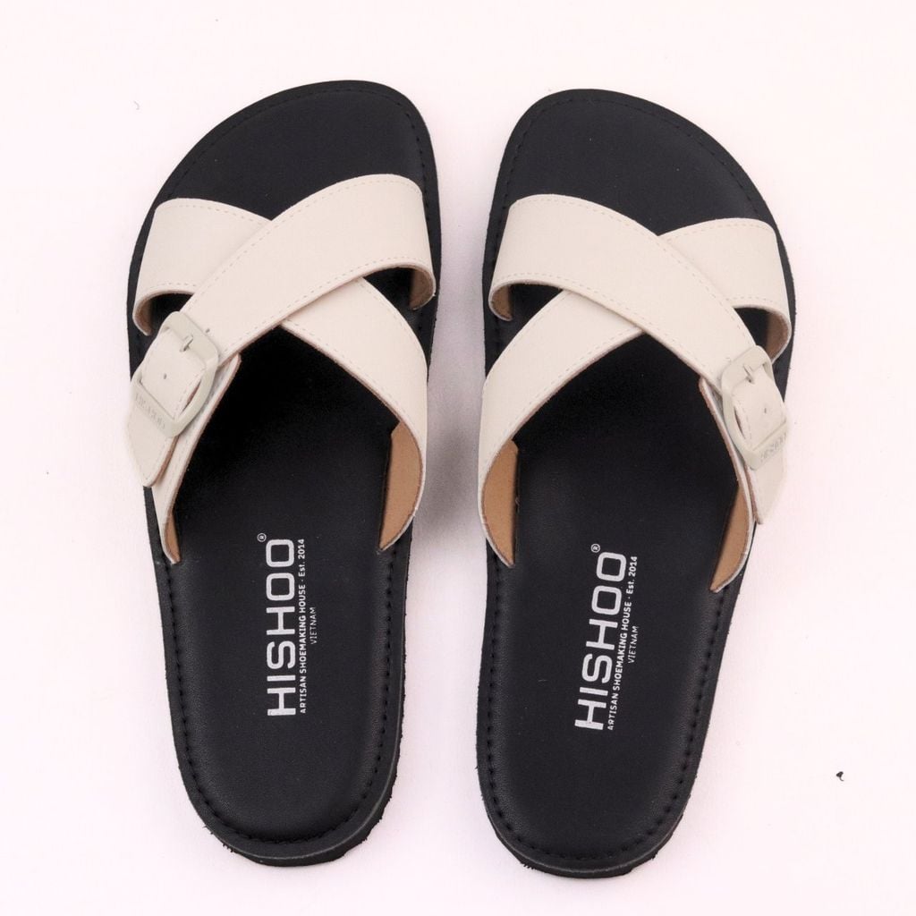 Dép lê bệt Daily Trek Sandal (Sandal đi bộ đường dài) Nam quai ngang chéo có khóa lót da premium Felix HISHOO P096