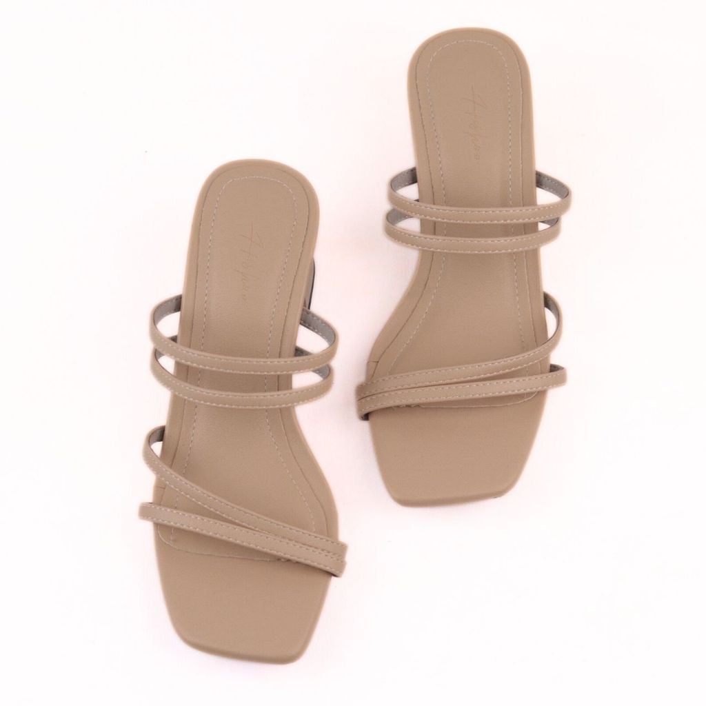 Giày Cao Gót 5cm Quai Ngang Dây Mảnh Hishoo S056