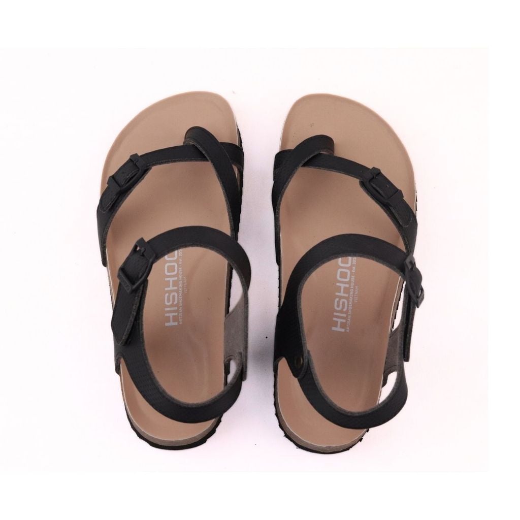 Dép đế trấu sandal birken xỏ ngón Crosshatch Premium HISHOO B118