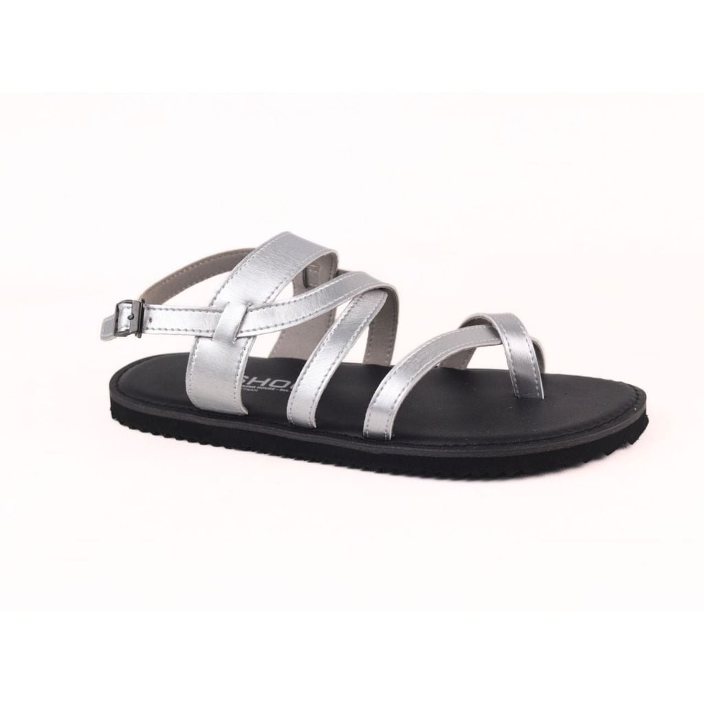 Dép Sandal Daily Trek sandal (sandal đi bộ đường dài) Nam quai chéo Bạc lót da premium Felix HISHOO P030