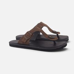 Dép lê bệt Daily Trek sandal (sandal đi bộ đường dài) Nam xỏ ngón da lộn premium Felix HISHOO L116