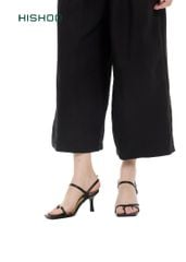 Giày Sandal Cao Gót 7cm Xỏ Ngón Quai Mảnh Hishoo S024