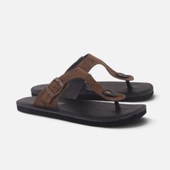 Dép lê bệt Daily Trek sandal (sandal đi bộ đường dài) Nam xỏ ngón da lộn premium Felix HISHOO L116