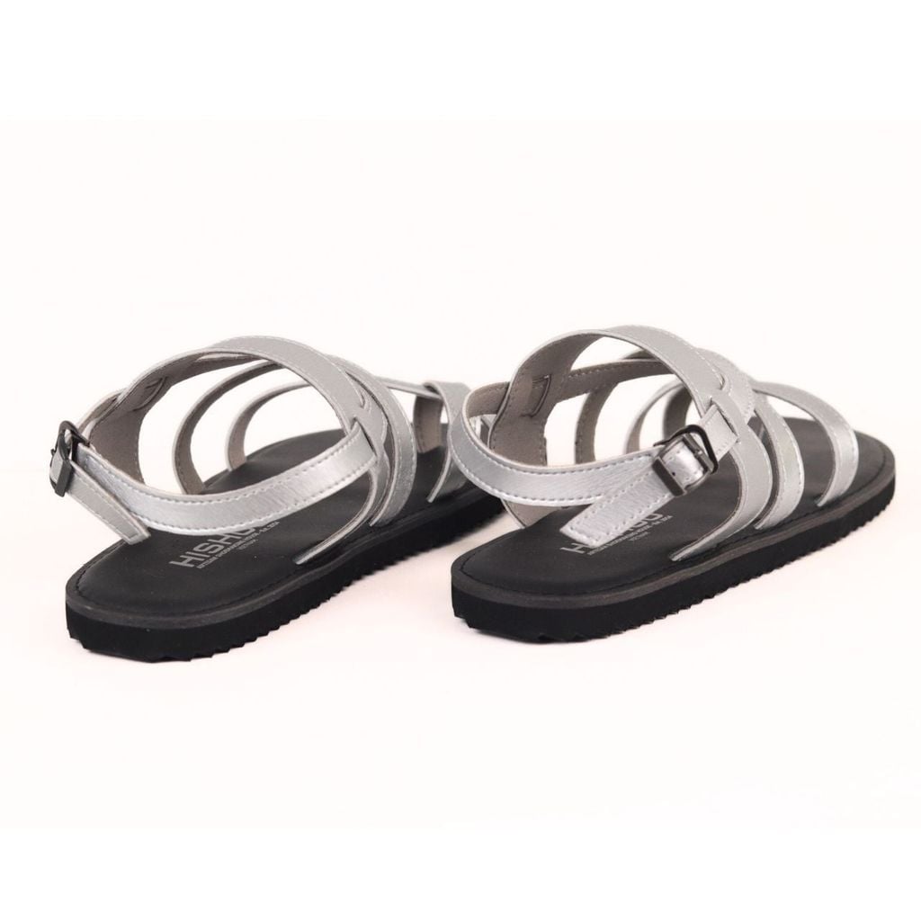 Dép Sandal Daily Trek sandal (sandal đi bộ đường dài) Nam quai chéo Bạc lót da premium Felix HISHOO P030