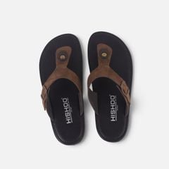 Dép lê bệt Daily Trek sandal (sandal đi bộ đường dài) Nam xỏ ngón da lộn premium Felix HISHOO L116