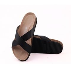 Dép đế trấu birken quai chéo Crosshatch Premium HISHOO B096