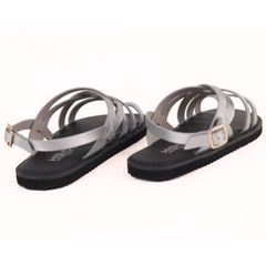 Dép Sandal Daily Trek sandal (sandal đi bộ đường dài) Nam quai chéo xỏ ngón Bạc lót da premium Felix HISHOO P010