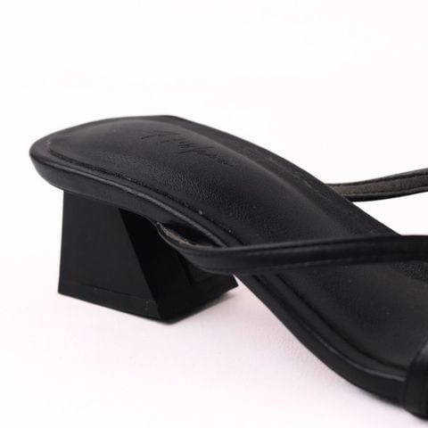 Giày Cao Gót Nữ 5cm Quai Mảnh Đế Vuông Hishoo S012