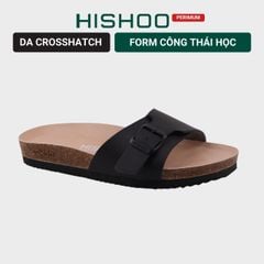 Dép đế trấu birken 1 khóa Crosshatch Premium HISHOO B113