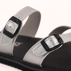 Dép lê bệt Daily Trek sandal (sandal đi bộ đường dài) Nam xỏ ngón Bạc lót da premium Felix HISHOO P098