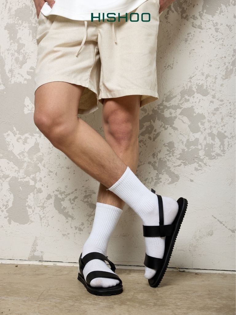 Dép Sandal Daily Trek sandal (sandal đi bộ đường dài) Nam quai ngang da premium Felix HISHOO P050