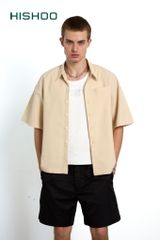 Áo Sơ Mi Nam Relax Form Rộng Linen Solene Vải Mềm Mát HISHOO AB001