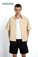 Áo Sơ Mi Nam Relax Form Rộng Linen Solene Vải Mềm Mát HISHOO AB001