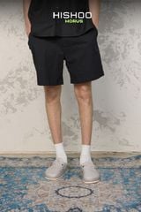 Dép đế trấu sục Boston quai ngang xám Demin Premium HISHOO B109