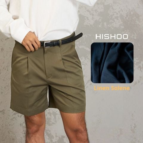 Quần short nam Rêu kaki Formax HISHOO Thoáng mát giữ form mặc đi chơi đi làm Q2T001