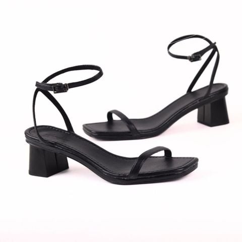 Giày Sandals Nữ Cao Gót 5cm Quai Mảnh Hishoo S026