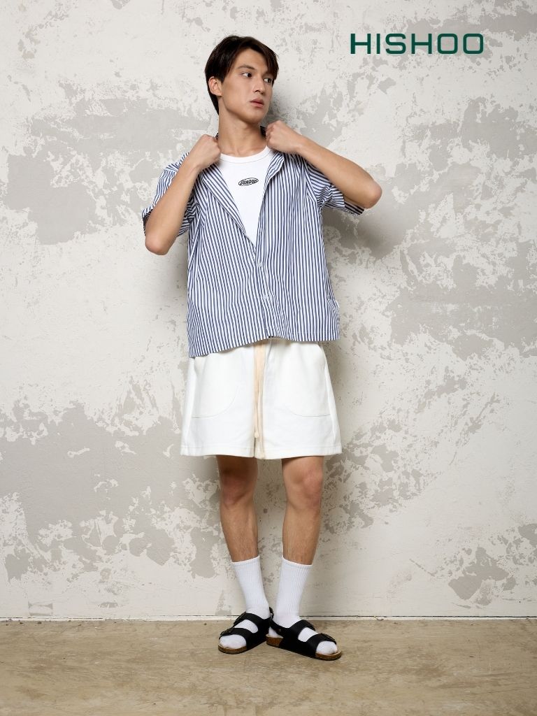 Dép đế trấu Sandal birken quai ngang 2 khoá da bò HISHOO M102