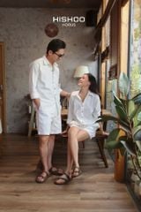 Dép đế trấu birken quai ngang xỏ ngón da lộn premium HISHOO H098
