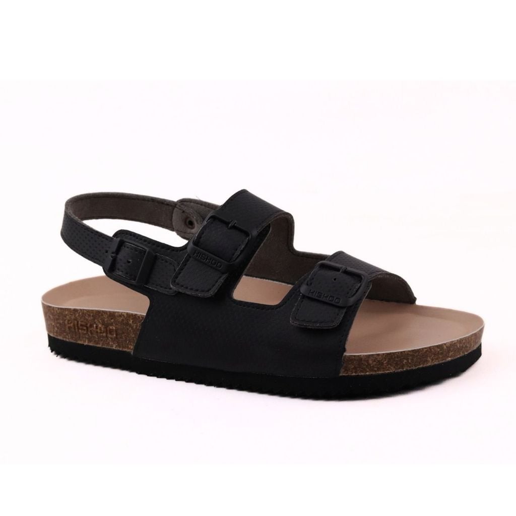 Dép đế trấu sandal birken quai ngang Crosshatch Premium HISHOO B102