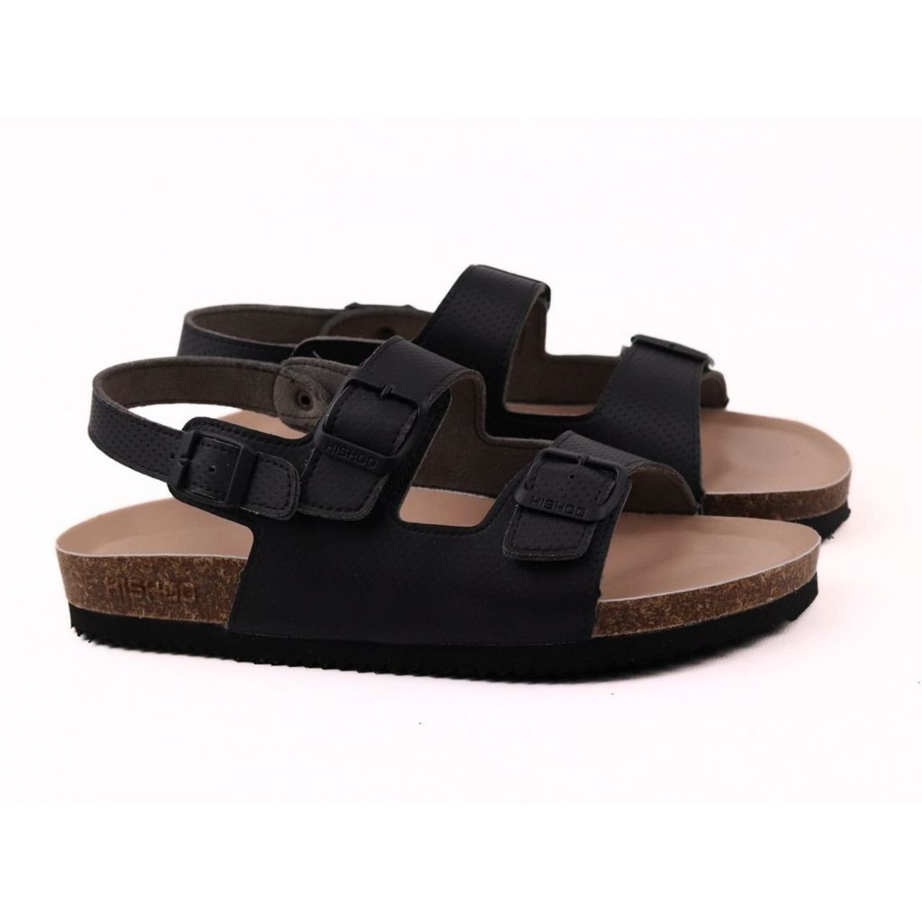 Dép đế trấu sandal birken quai ngang Crosshatch Premium HISHOO B102