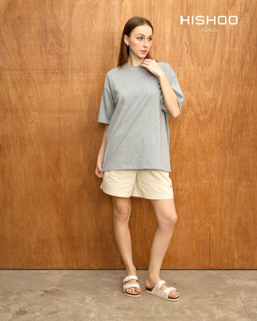 Dép đế trấu birken 2 khoá Kem Vân Rắn premium HISHOO B093