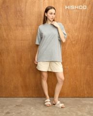 Dép đế trấu birken 2 khoá Kem Vân Rắn premium HISHOO B093