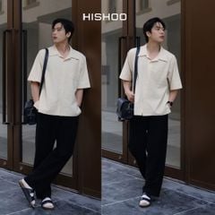 Quần dài nam Linen Solene HISHOO Thoáng mát giữ form mặc đi chơi đi làm Q3T001
