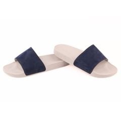 Dép quai ngang Nubuck Xanh navy HISHOO U111