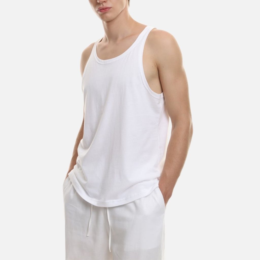 Áo Thun Ba Lỗ Nam Relax Form Rộng Vải Mềm Mát HISHOO A5T001
