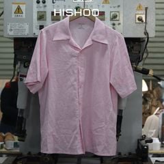 Áo Sơ Mi Nữ Relax Form Rộng, Cổ Bác Sĩ, Lai Ngang Linen Solene Vải Mềm Mát HISHOO A1G004
