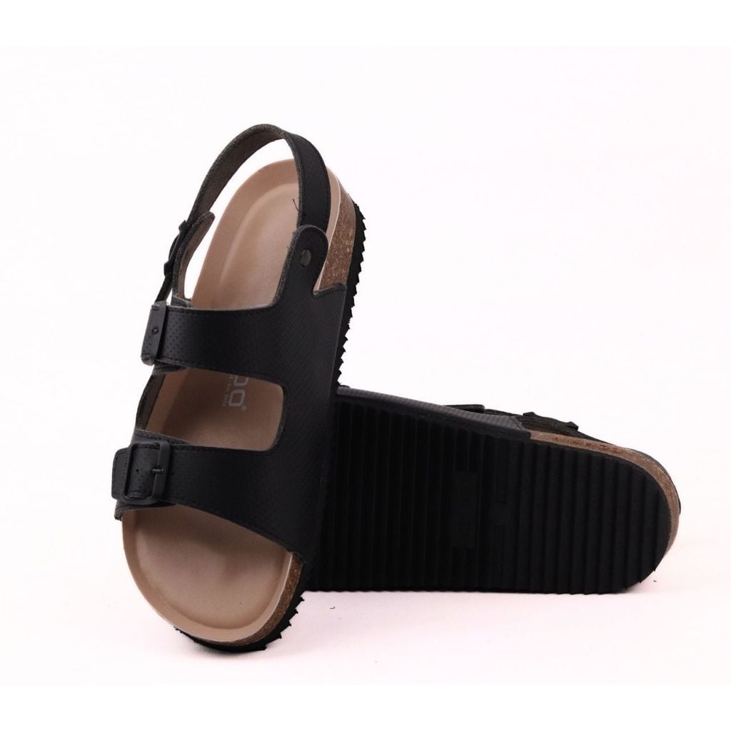 Dép đế trấu sandal birken quai ngang Crosshatch Premium HISHOO B102
