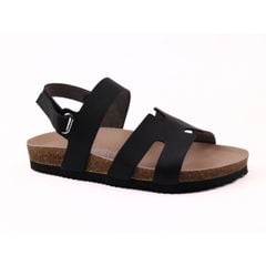 Dép đế trấu sandal birken chữ H Crosshatch Premium HISHOO B115