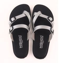 Dép lê bệt Daily Trek sandal (sandal đi bộ đường dài) Nam xỏ ngón Bạc lót da premium Felix HISHOO P098